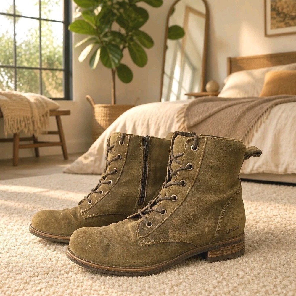 Taos Boot Camp Boot Olive Suede Women's EU 36 / US 5 - 5.5